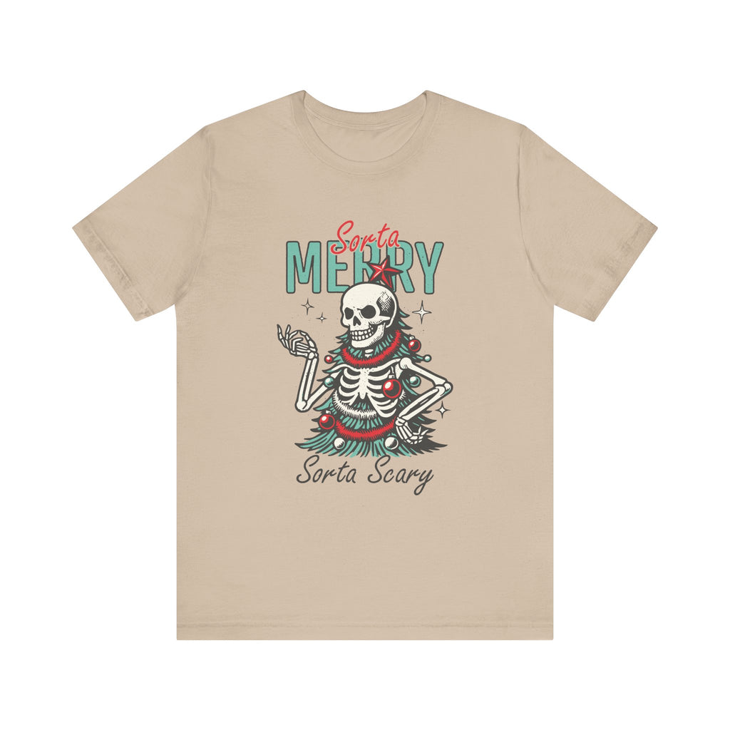 Sorta Merry Sorta Scary Skeleton Christmas Shirt