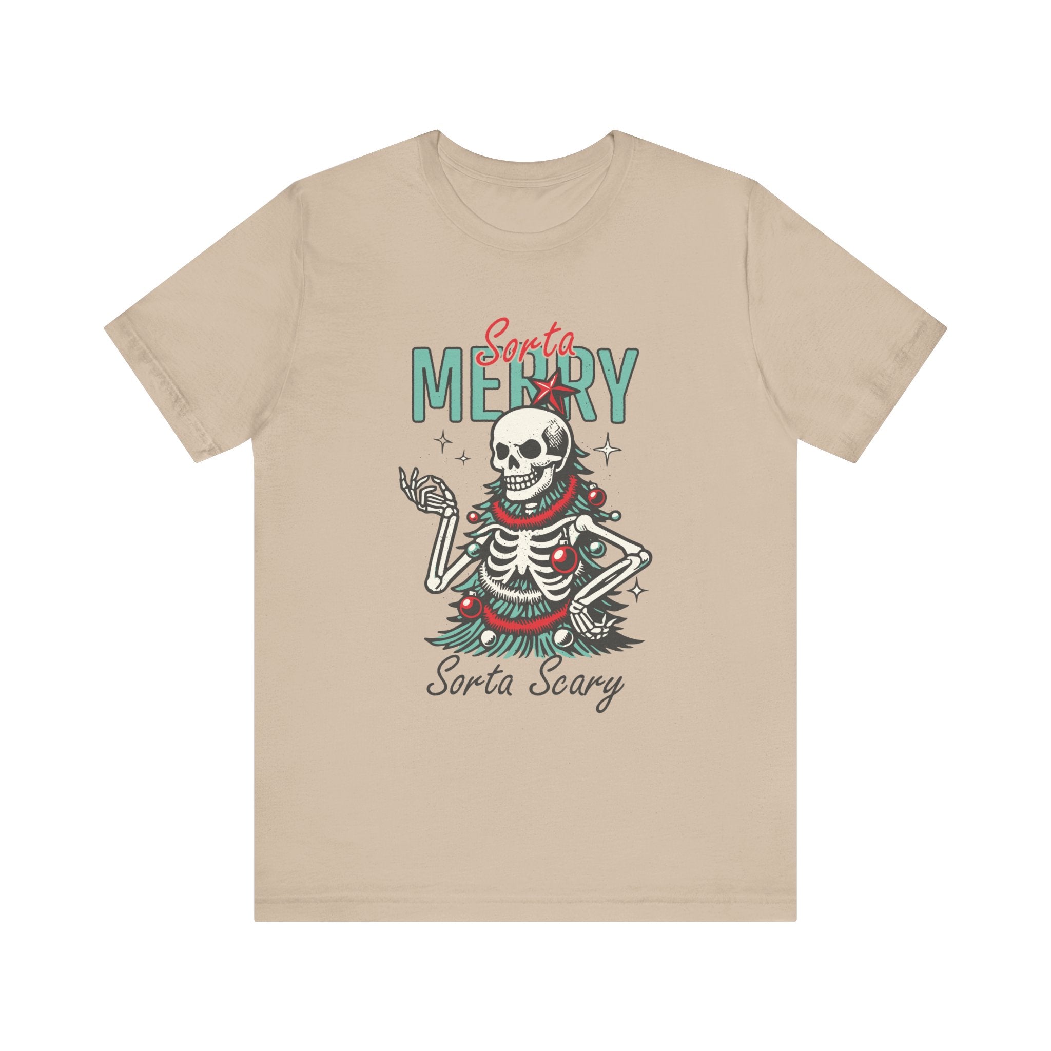 Sorta Merry Sorta Scary Skeleton Christmas Shirt