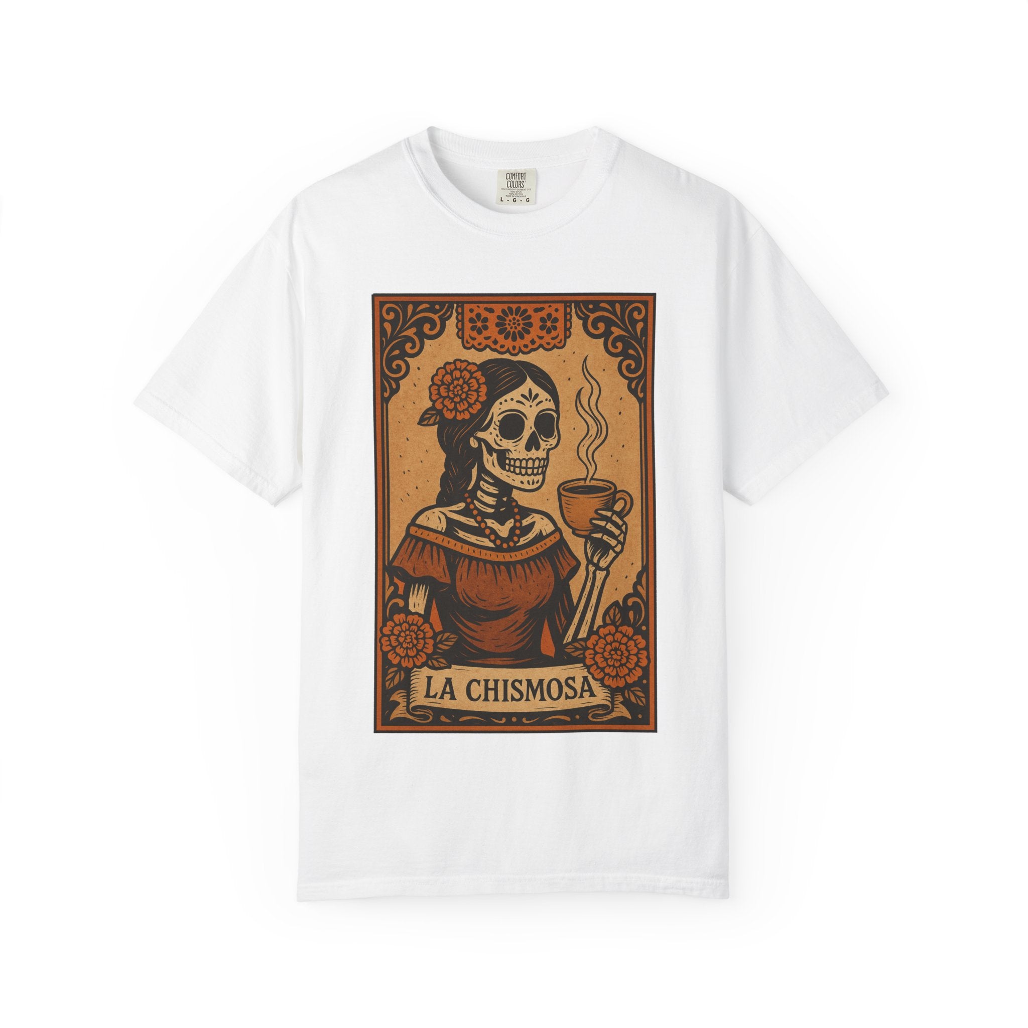 La Chismosa Womens Mexican Tarot Card Shirt