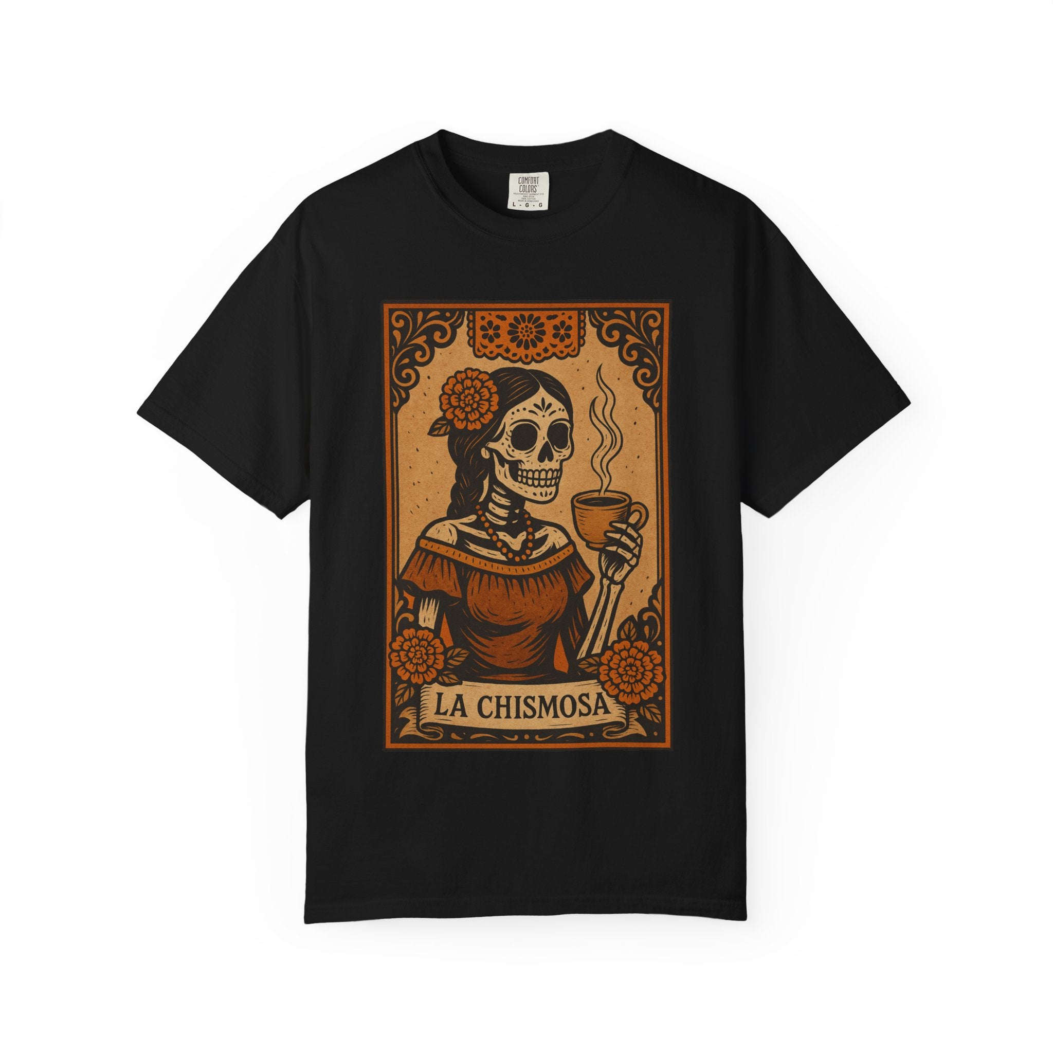 La Chismosa Womens Mexican Tarot Card Shirt