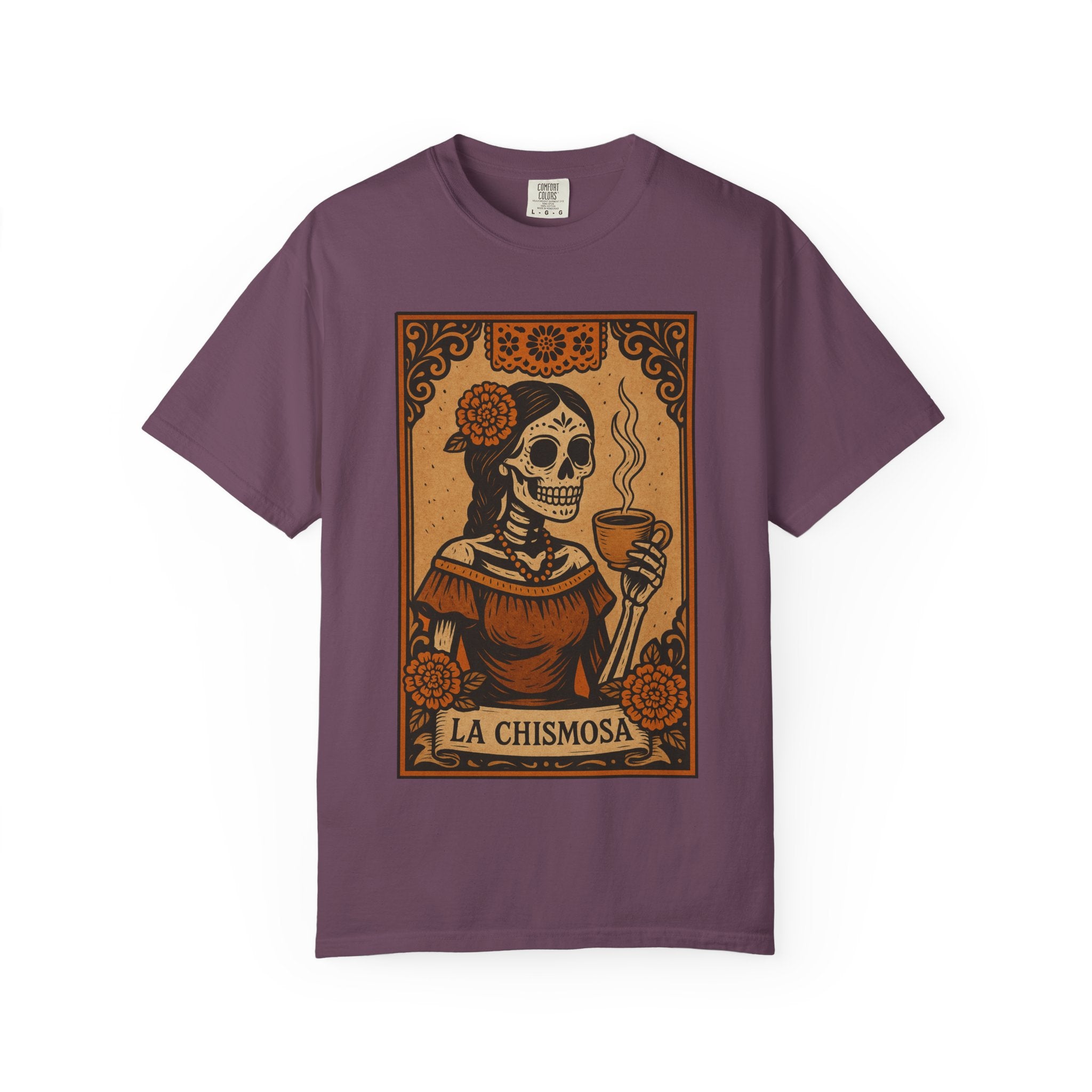 La Chismosa Womens Mexican Tarot Card Shirt