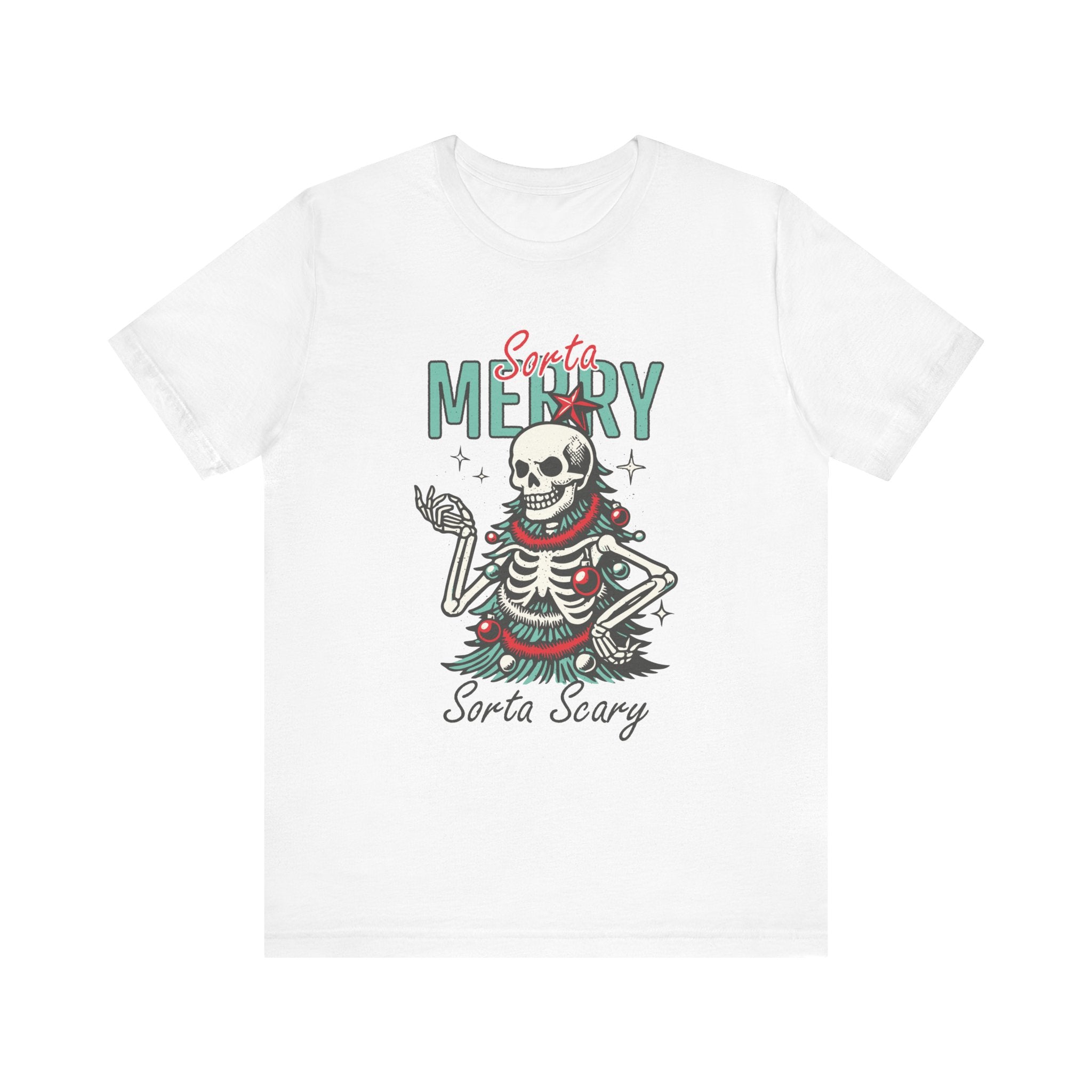 Sorta Merry Sorta Scary Skeleton Christmas Shirt