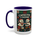 Cafecito y Chisme Mexican Talavera Christmas Mug