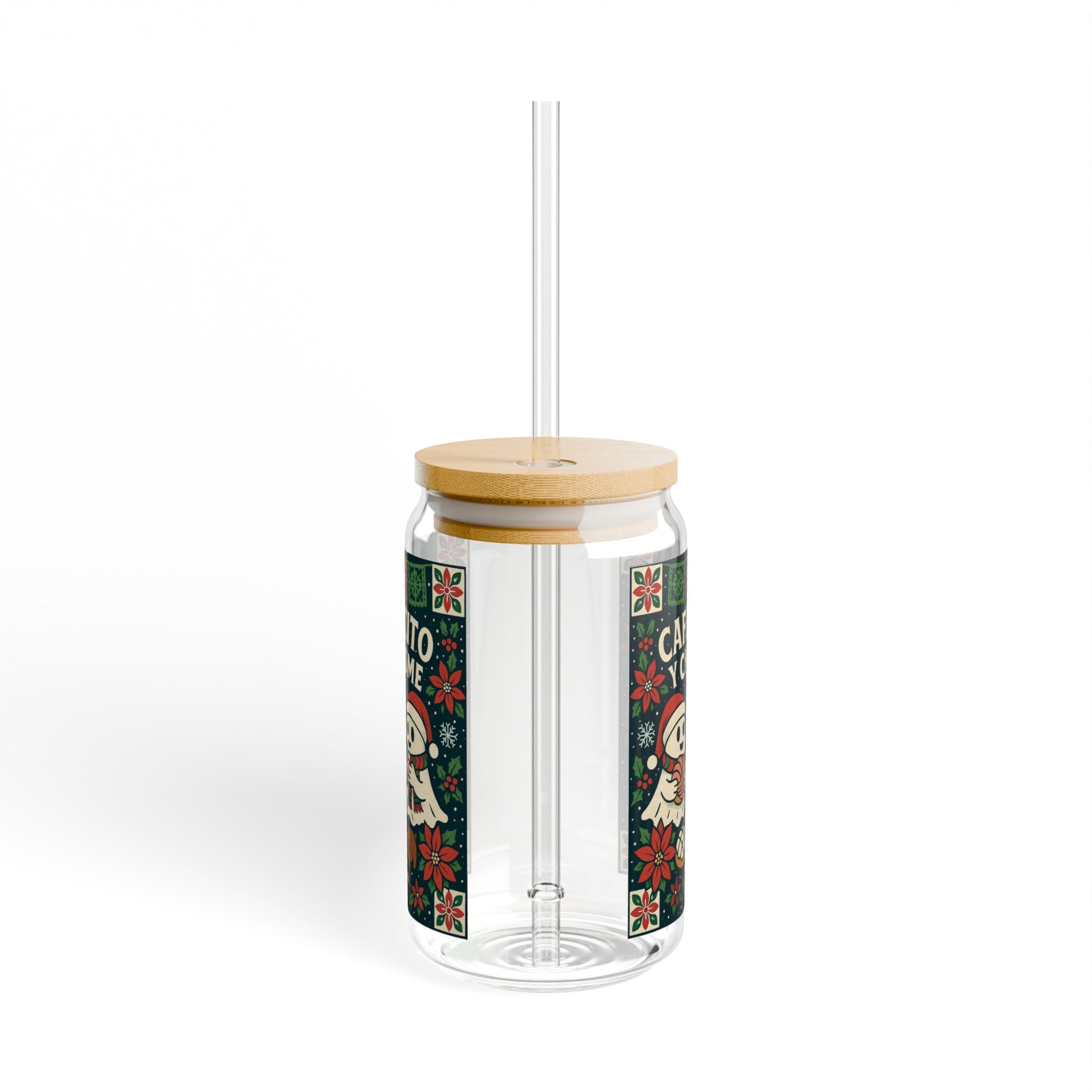 Cafecito y Chisme Mexican Talavera Style Tumbler 16 oz