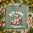 North Pole Baking Co. Gingerbread Man Christmas Shirt