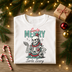 Sorta Merry Sorta Scary Skeleton Christmas Shirt